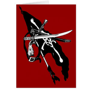 Vintage Piratenflagge, Piratenflagge Skull Crossbo