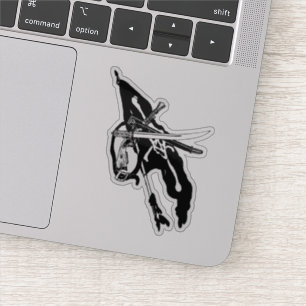 Vintage Piratenflagge, Piratenflagge Skull Crossbo Aufkleber