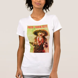 Vintage Pistole Pakin Kitty T - Shirt Frauen
