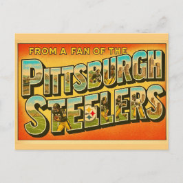 Vintage Pittsburgh-Fan-Postkarte Postkarte