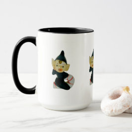 Vintage Pixie Elf Weihnachtskaffee Tasse