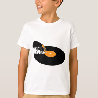 Vintage-Pizza-Schallplatte Old School Vinyl-Schall T-Shirt