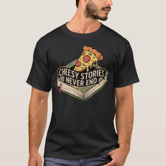Vintage-Pizza-Slice-Lesezeichen-Lese-Meme T-Shirt