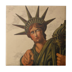 Vintage Plakat aus der Zeit des Ersten Weltkriegs Fliese