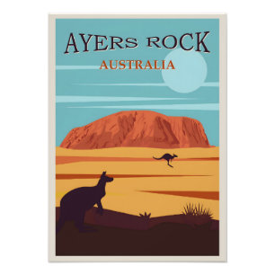 Vintage Plakat Australien Fotodruck