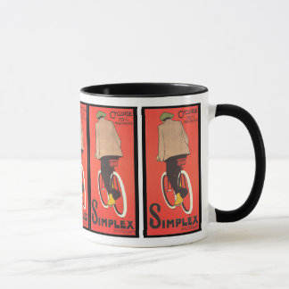 Vintage Plakat-Kunst - Simplexfahrrad-Tasse Tasse