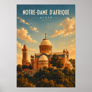 Vintage-Plakat Notre-Dame d'Afrique Poster