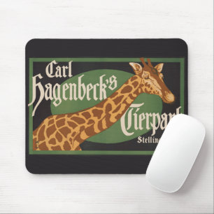 Vintage-Plakat von Carl Hagenbecks Tierpark-Zirkus Mousepad
