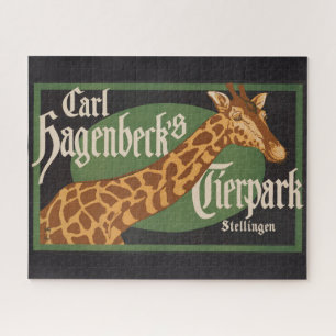 Vintage-Plakat von Carl Hagenbecks Tierpark-Zirkus Puzzle
