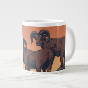 Vintage-Plakat zur Förderung von Reisen zu Nationa Jumbo-Tasse