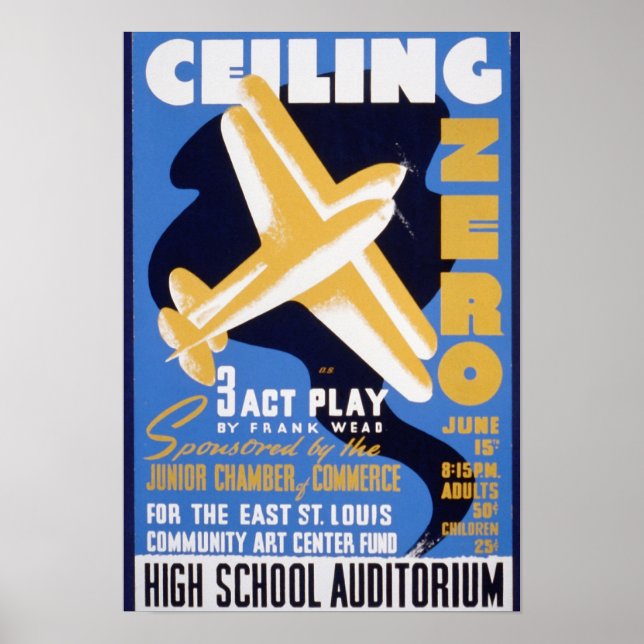 Vintage-Plakate, WPA-Plakate mit der Obergrenze fü Poster (Vorne)