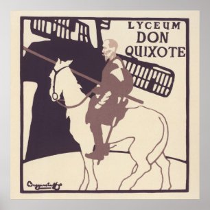 Vintage Plakatwerbung das Spiel 'Don Quixote Poster