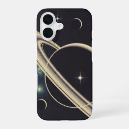 Vintage Planetary Rings iPhone 16 Hülle