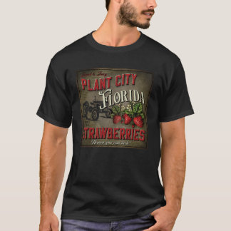 Vintage Plant City Florida Erdbeeren Farmer Andenk T-Shirt