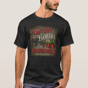 Vintage Plant City Florida Erdbeeren Farmer Souven T-Shirt