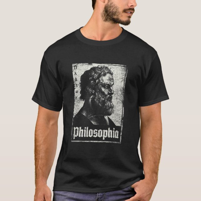 Vintage Plato Philosophia Ancient Hellenistic Phil T-Shirt (Vorderseite)