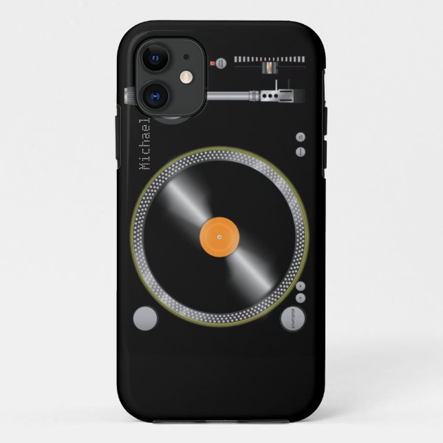 Vintage-Plattenspieler Case-Mate iPhone Hülle (Rückseite)