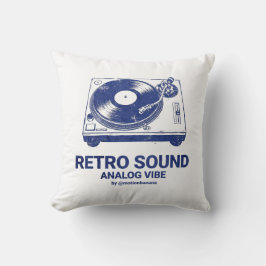 Vintage-Plattenspieler Retro-Vinyl-Schallplattensp Kissen
