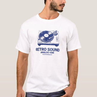 Vintage-Plattenspieler Retro-Vinyl-Schallplattente T-Shirt