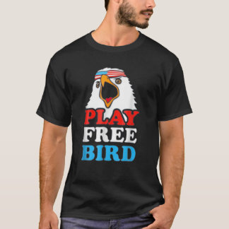 Vintage Play Free Bird Weißkopfseeadler Amerikanis T-Shirt