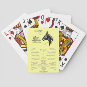 "Vintage-Plaza Hotel Speisekarte" Spielkarten