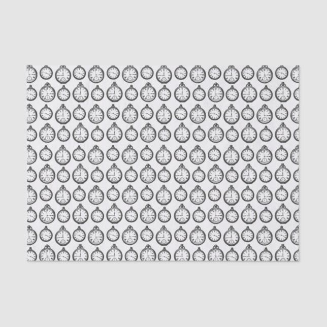 Vintage Pocket Watches Seidenpapier (Vorderseite)