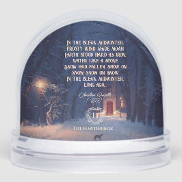Vintage Poem Dark Academia Photo Snowglobe Schneekugeln