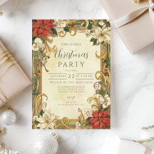 Vintage Poinsettia Weihnachten