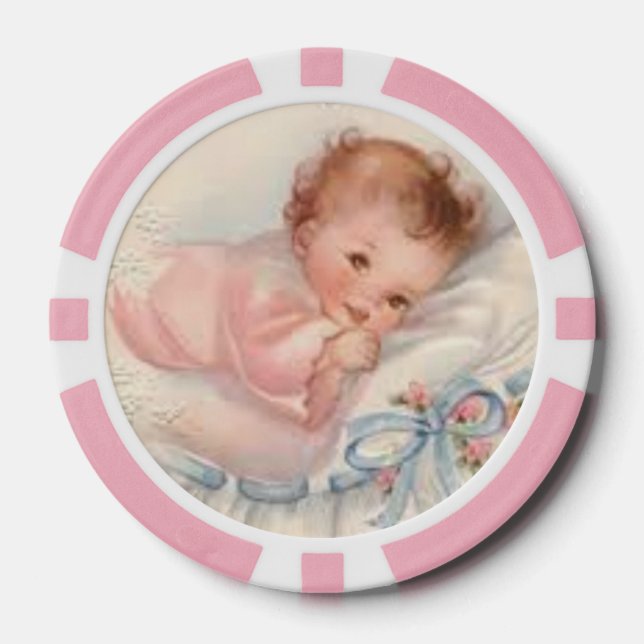 Vintage Poker-Jetons Pokerchips (Vorderseite)