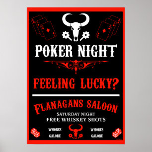 Vintage-Poker-Night-Poster Poster