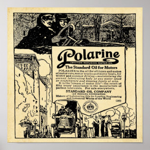 Vintage Polarine Motoröl-Druck Poster