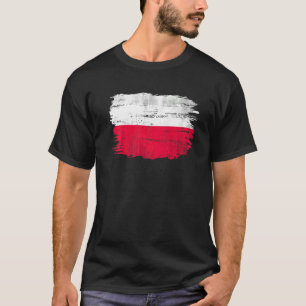 Vintage-Polen-Flagge für polnisch T-Shirt