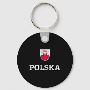 Vintage Polen Fußballtrikot Polnisch Polska Fußbal Schlüsselanhänger