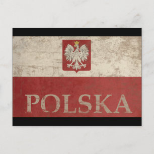 Vintage Polen Postkarte