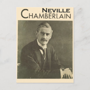 Vintage Politiker, Neville Chamberlain Postkarte