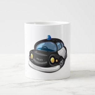 Vintage Polizeiauto Jumbo-Tasse