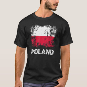 Vintage polnische Flagge Patriotische Polnische Fl T-Shirt