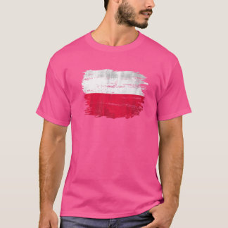 Vintage polnische Flagge T-Shirt