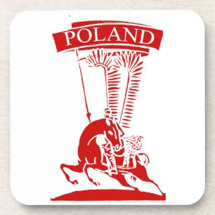Vintage Polnischer Flügelhusar Untersetzer