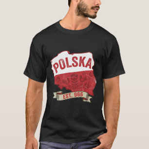 Vintage Polska-Karten-T-Shirt – polnischer Stolz s T-Shirt