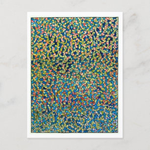 Vintage Polsterscheibe Mosaikkarte Postkarte