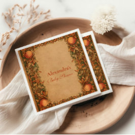 Vintage Pomegranate Art Nouveau Babydusche Serviette