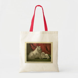 Vintage-Pomeranian- und Malteserhunde Tragetasche