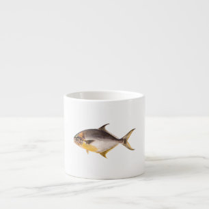Vintage Pompano-Fisch - Vorlage für Spiel Fische l Espressotasse