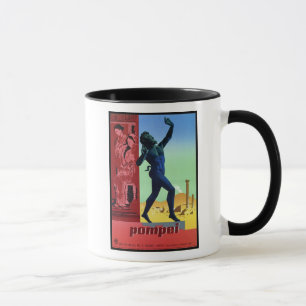 Vintage-Pompeji-Italien-Reiseposter Tasse