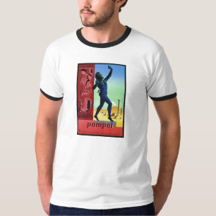 Vintage-Pompeji-Italienisches Reiseplakat T-Shirt