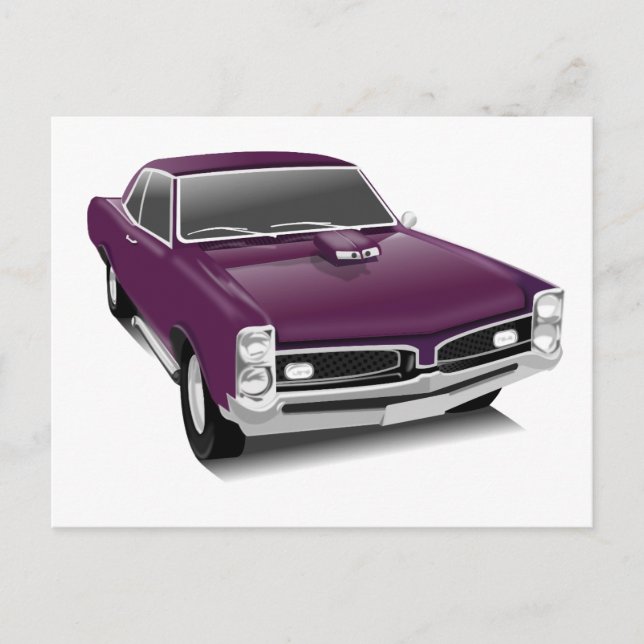 Vintage-Pontiac-GTO-Postkarte Postkarte (Vorderseite)