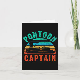 Vintage-Ponton-Kapitän-Bootsbesitzer-Bootsfahrt-Bo Karte