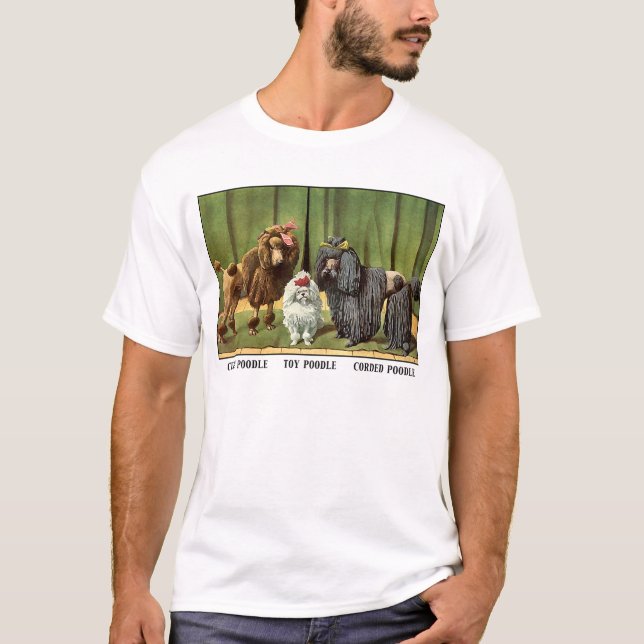 Vintage Poodles T-Shirt (Vorderseite)