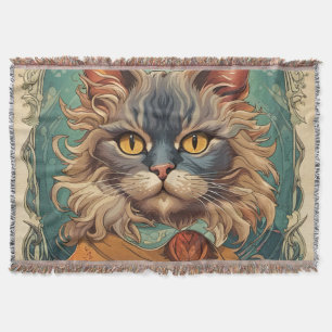 Vintage Pop Art Louis Wain Retro-Stil Decke